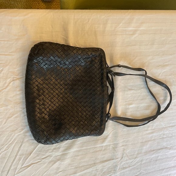 Vintage Bottega Veneta Woven Black Bag - Picture 2 of 4
